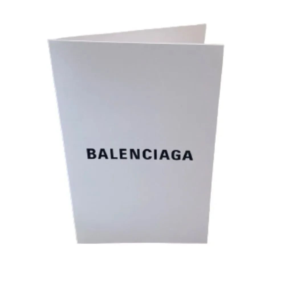 Balenciaga Receipt Holder White Folded Card Insert